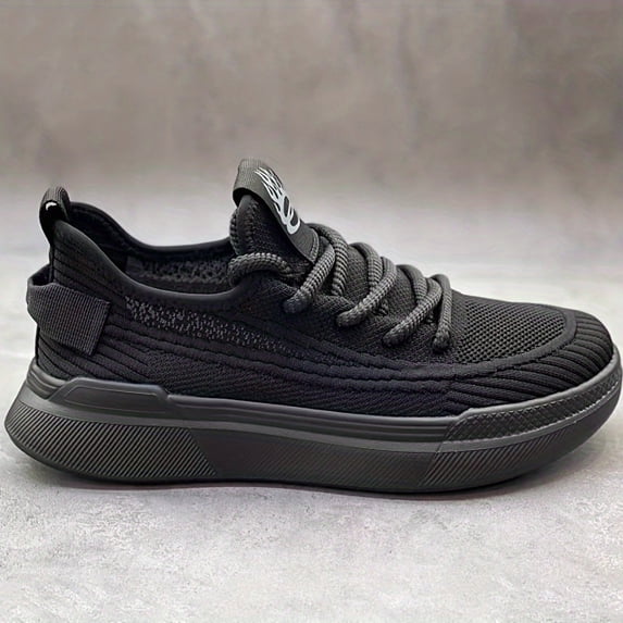 Men's 2025 New Breathable Mesh Sneakers - Low-Top Anti-Slip Sports Shoes with Cushioned Rubber Sole, Lightweight Lace-Up for Running, Gym, & Casual - All-Terrain Tread Tread Pattern (Spring/Fall)
