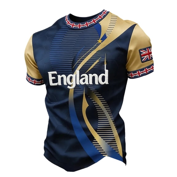 Men's 2026 England Fan Soccer Jersey Collection - Patriotic Football Team Shirts, Breathable Sportswear, Retro Streetwear Style