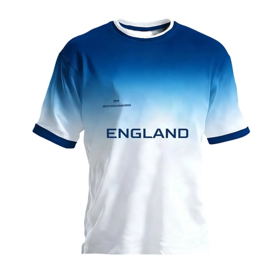 Men's 2026 National Team Soccer , Patriotic Football Fan Shirt, Quick Dry Athletic Sportswear
