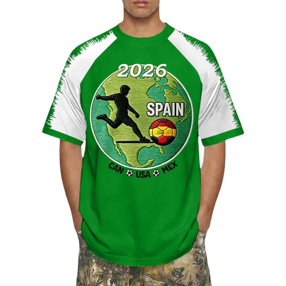 Men's 2026 Fan Soccer Collection, Patriotic Football Breathable Sportswear XXS-6XL