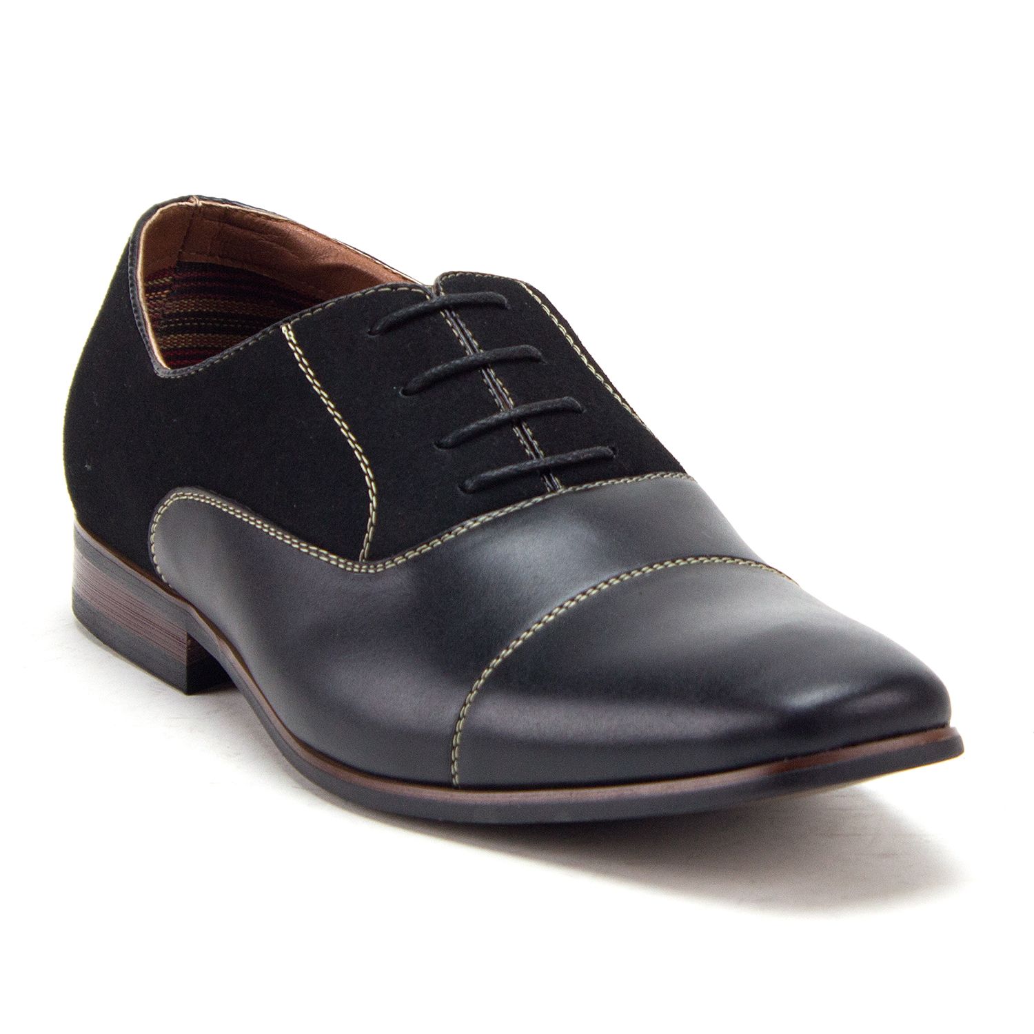Men's 20617 Cap Toe Derby Oxfords Lace Up Casual Dress Shoes, Black, 9 - image 1 of 4
