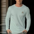 thumbnail image 1 of Men's 230g 100% Pet French Pitbull Graphic Design Long Sleeve T-Shirt, 1 of 23