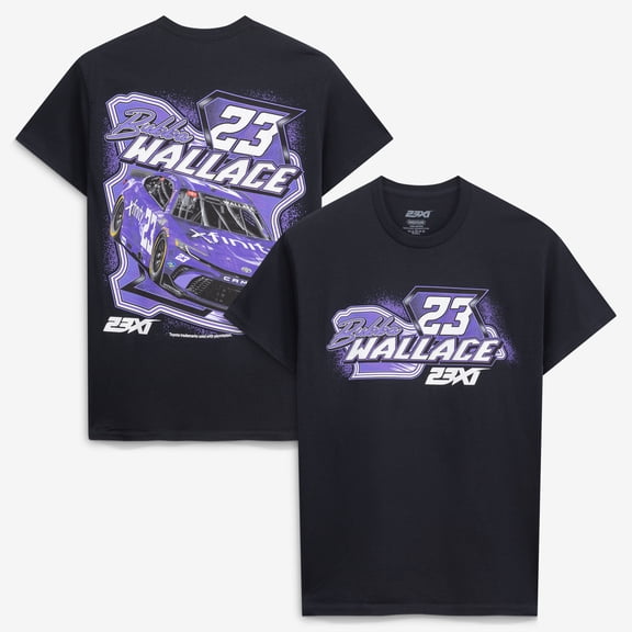 Men's 23XI Racing  Black Bubba Wallace #23 Xfinity Crewneck T-Shirt