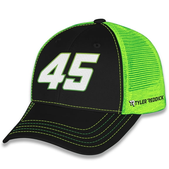 Men's 23XI Racing Black/Green Tyler Reddick Big Number Adjustable Hat