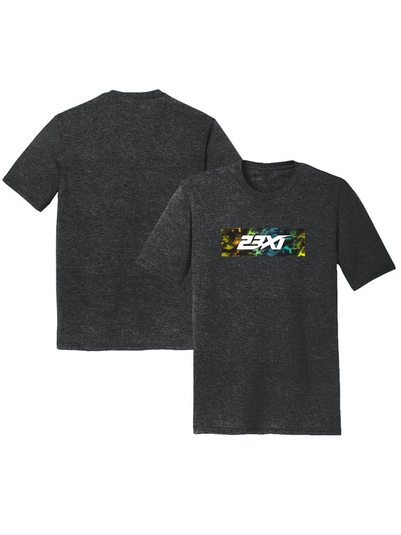 Men's 23XI Racing Black Summer Camo Tri-Blend T-Shirt