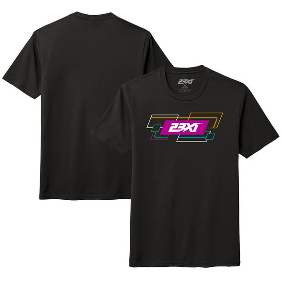 Men's 23XI Racing Black Team Tri-Blend T-Shirt