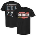 thumbnail image 1 of Men's 23XI Racing Black Tyler Reddick 2025 NASCAR Cup Series Schedule T-Shirt, 1 of 3