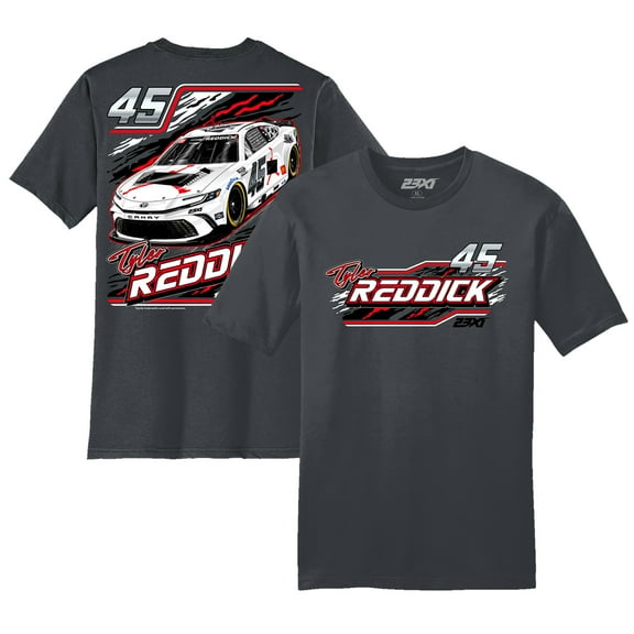 Men's 23XI Racing Charcoal Tyler Reddick Jordan Car T-Shirt