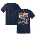 thumbnail image 1 of Men's 23XI Racing  Navy Riley Herbst Chumba Casino Graphic T-Shirt, 1 of 3