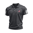 thumbnail image 1 of Men's 250 Anniversary USA Polo Shirts 4th of July Independence Day Patriotic Tops American 250 Flag Short Sleeve Golf Polo Shirts for Men, 1 of 4