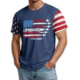 thumbnail image 1 of Men's 250 Anniversary USA Shirt 1776-2026 250th Birthday Patriotic American Flag T-Shirt Summer Casual Fashion Short Sleeves Tops,Navy,XXL, 1 of 4