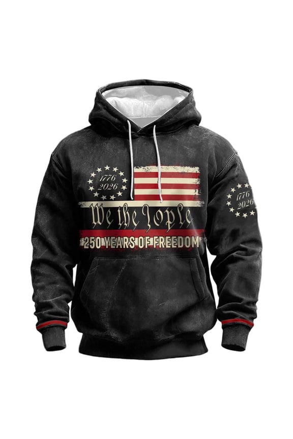 Men's 250 Anniversary USA Shirt with Hoode 250 Anniversary Hoodie America Merchandise Mens Sweatshirt 4th of July Hoodies #24