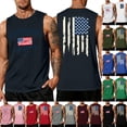 thumbnail image 1 of Men's 250 Years America Tank Tops 4th Of July Independence Day Shirts American Flag Graphic Sleeveless Patriotic Tees We the People Round Neck Cut Off Shirts,Black S, 1 of 4
