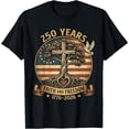 thumbnail image 1 of Men's 250 Years Faith and Freedom Christian USA 250th Anniversary T-Shirt, Comfortable Breathable Soft Tee, Men's 100% Cotton Graphic T-Shirt 180gsm, 1 of 5