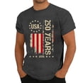 thumbnail image 1 of Men’s 250 Years Patriotic T-Shirt, We The People American Flag Cross Graphic Tee For Anniversary Celebration Comfortable Fit, 1 of 4