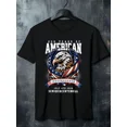 thumbnail image 1 of Men's 250 Years of American Independence T-Shirt July 4th 2026 Semiquincentennial Bald Eagle Graphic Tee, 1 of 6