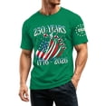 thumbnail image 1 of Men's 250th Anniversary USA Shirt National Flag Print Short Sleeve Patriotic Graphic Tees 250 Years America Shirts, 1 of 4