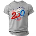 thumbnail image 1 of Men's 250th Anniversary USA T Shirt 1776-2026 Airshow Jets Freedom Celebration Tee, 1 of 4