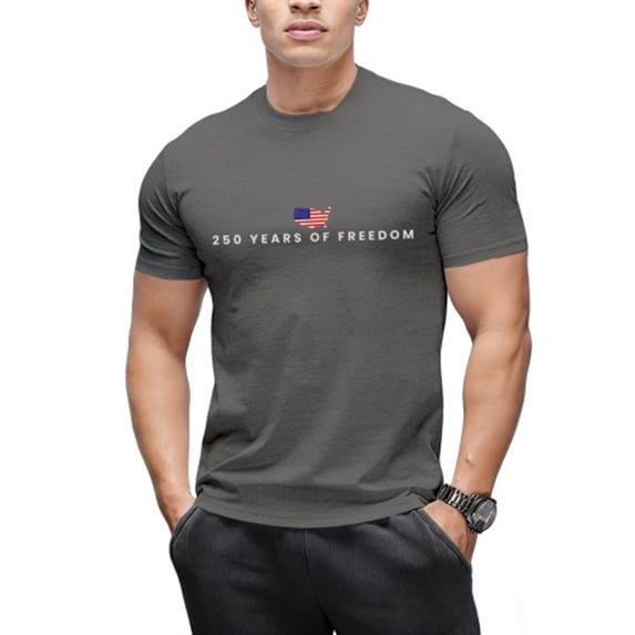 Men's 250th Years of Freedoms Shirt 250th Years Shirt 4th of July Tshirt 1776-2026 250 Anniversary USA Tee 250th Birthday T-Shirt Patriotic Shirts Tops