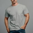 thumbnail image 1 of Men's 280g Crew Neck Pocket Casual Short Sleeve T-Shirt-6 Colors, 1 of 6