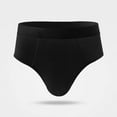 thumbnail image 1 of Men's 2XL Cotton Briefs - Classic Comfortable Underwear, Soft Breathable, Black Waistband, Durable Everyday Use, 1 of 3