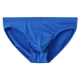 thumbnail image 1 of Men's 2XL Plus Size Briefs - Nylon Spandex, Comfortable Stretchy, Soft Durable for Everyday Wear, Well-Fitting, Blue, 1 of 2