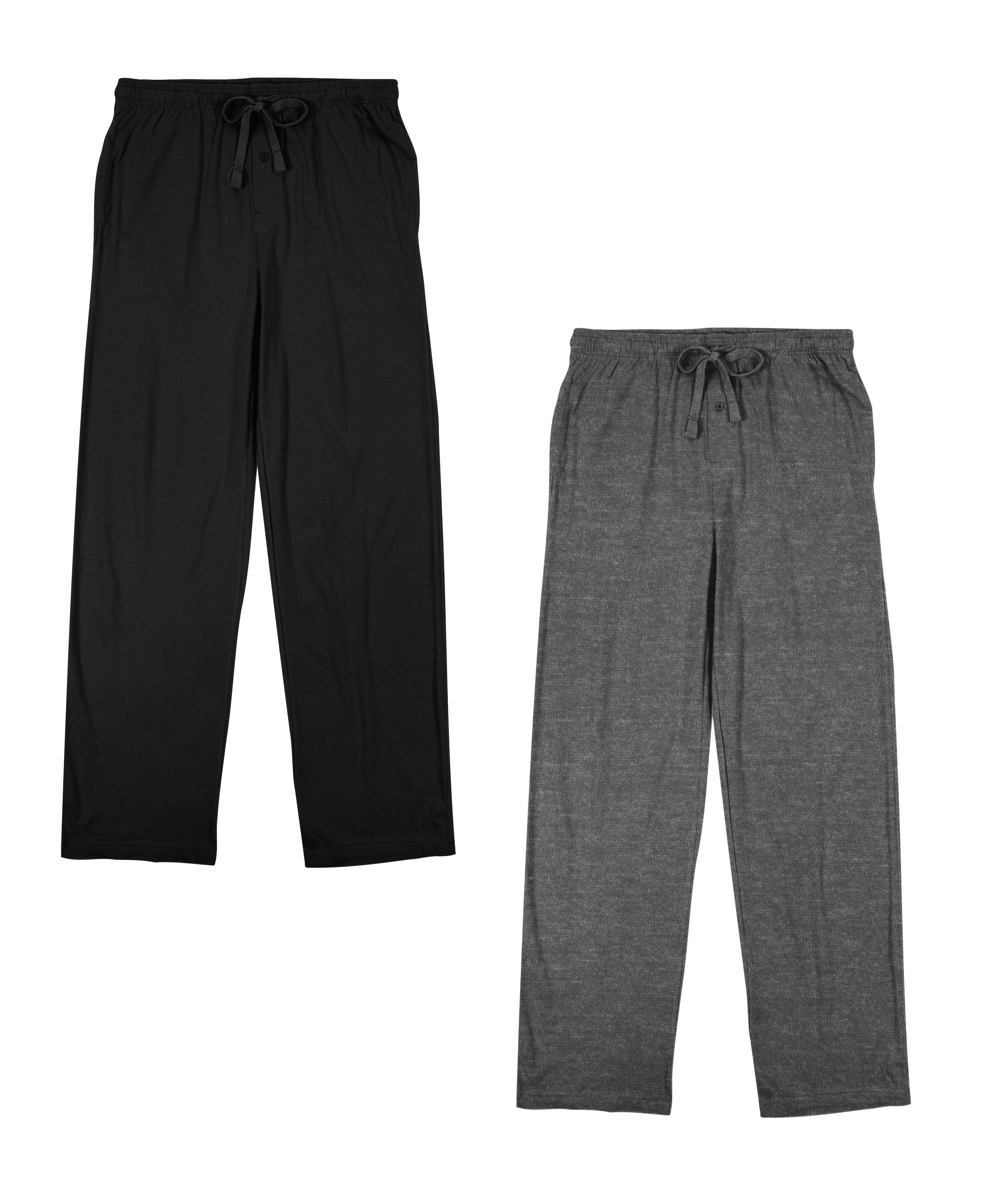 Men's 2pk Black and Graphite Heather Sleep Pajama PantsXS