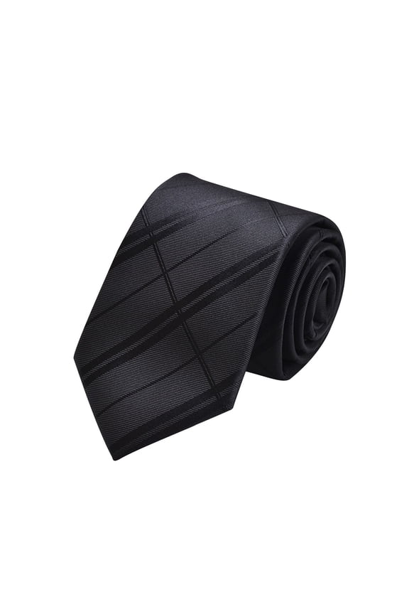 Men's 3.15" Wide Striped Woven Tie, Office Weddings Formal Business and Professional Wear