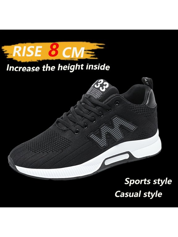 +2026 Men's 3.15inch Platform Height Increase Sneakers - with Cushioning Lift for, Gym, - - Wearable for Tall (Casual &) Breathable Low-Top Sneakers