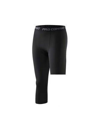  MEETYOO Men's 3/4 Compression Pants with Pockets