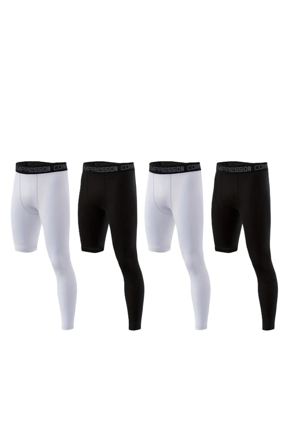 Men's 3/4 Quick-Dry Compression Basketball Leggings, Mixed Color Sports Training Pants