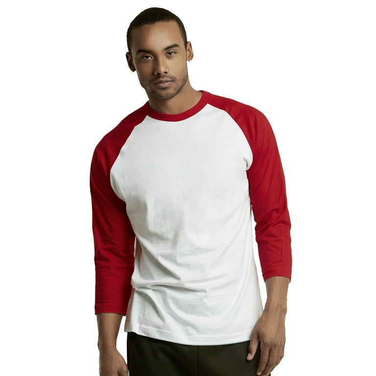 Red store white raglan