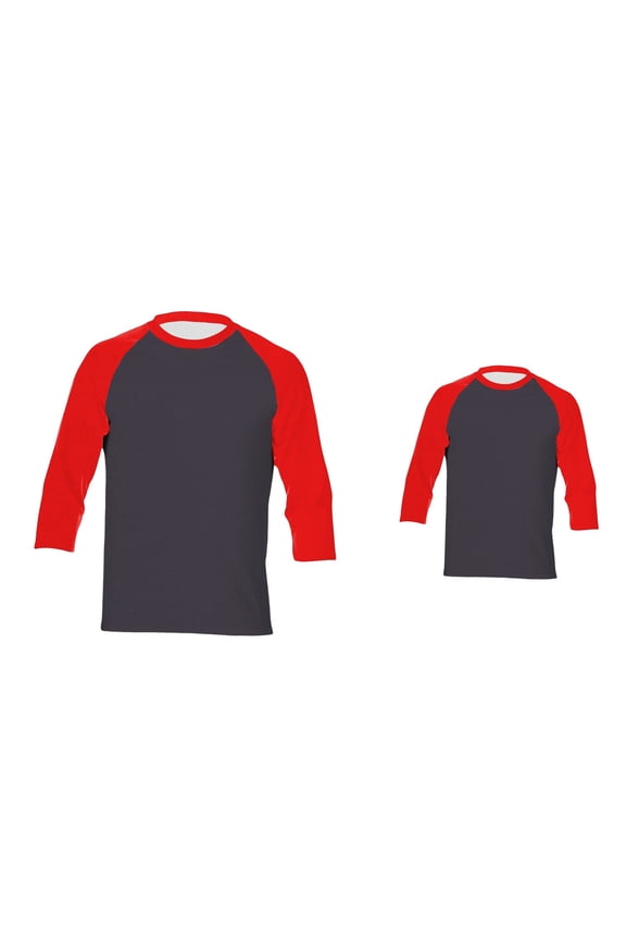 Men's 3/4 Sleeve Casual Raglan Tee Shirt, Soft Blend Crew Neck Top for Everyday Wear