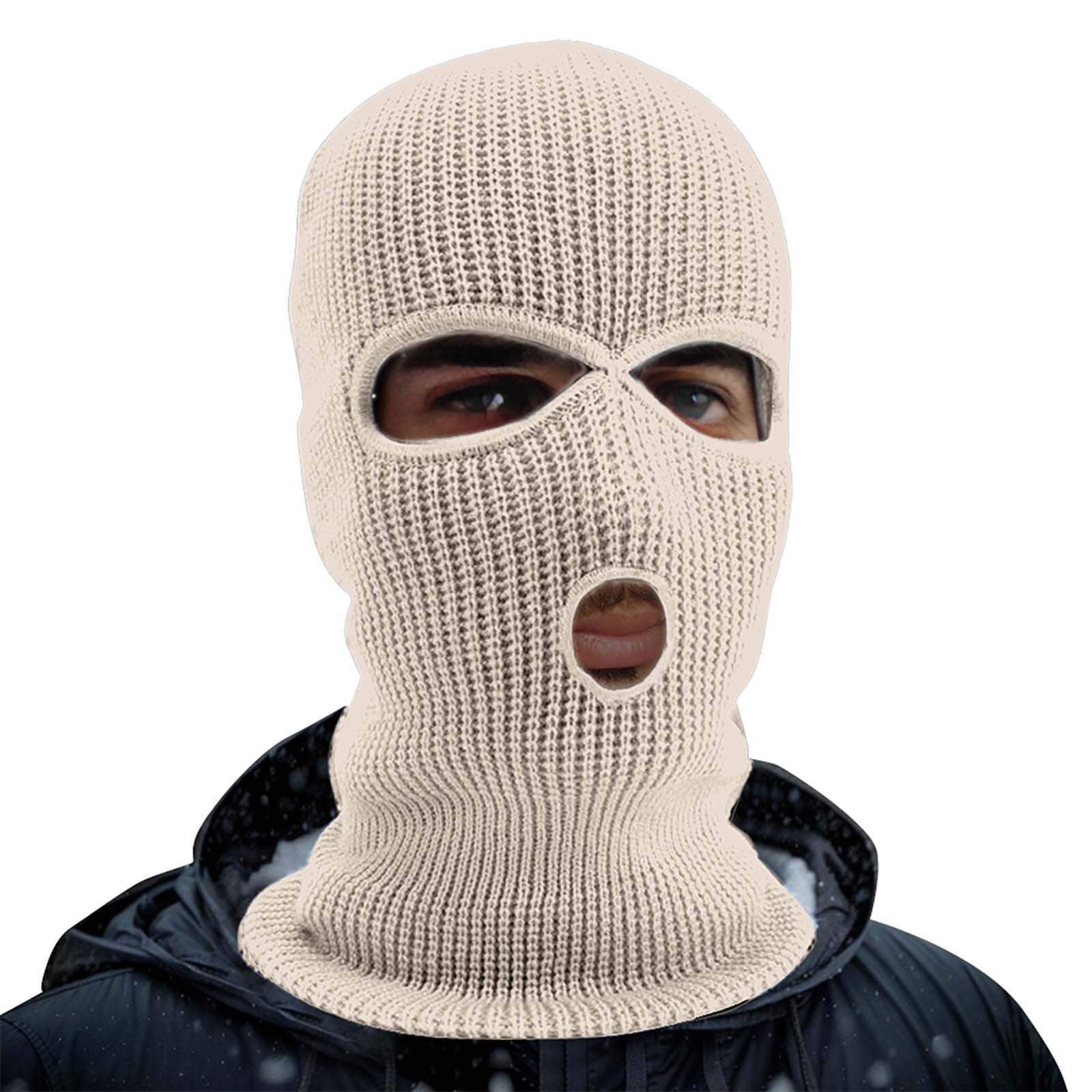 Men's 3-Hole Windproof - Skiing Motorcycle Cycling Face Mask for