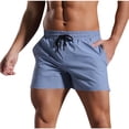 thumbnail image 1 of Men's 3" Inseam Athletic Running Shorts Summer Quick Dry Lightweight Workout Shorts Elastic Waistband Drawstring Performance Short Pants for Marathon with Pockets, 1 of 4