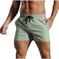 thumbnail image 1 of Men's 3" Inseam Athletic Running Shorts Summer Quick Dry Lightweight Workout Shorts Elastic Waistband Drawstring Performance Short Pants for Marathon with Pockets, 1 of 6
