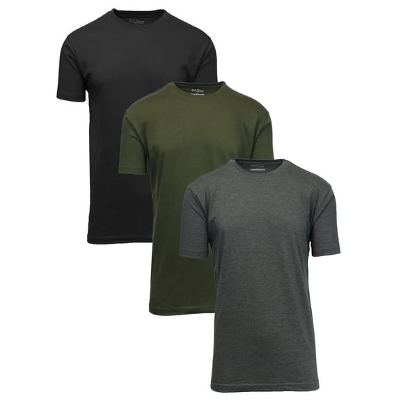 Men's 3-Pack Classic Crew Neck Tee (S-5XL)