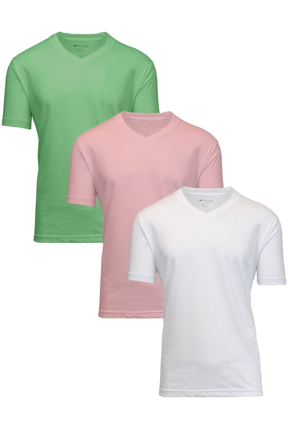 Men's 3-Pack Classic V-Neck Tee (S-5XL)