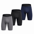 thumbnail image 1 of Men’s 3‑Pack Compression Performance Shorts, Quick‑Dry Breathable Stretch Tight Athletic Shorts for Running, Gym, Training & Sports, 1 of 10