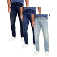 thumbnail image 1 of Men's 3-Pack Flex Stretch Slim Straight Jeans with 5 Pocket (Sizes, 30-42), 1 of 7