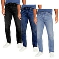 thumbnail image 1 of Men's 3-Pack Flex Stretch Slim Straight Jeans with 5 Pocket (Sizes, 30-42), 1 of 5