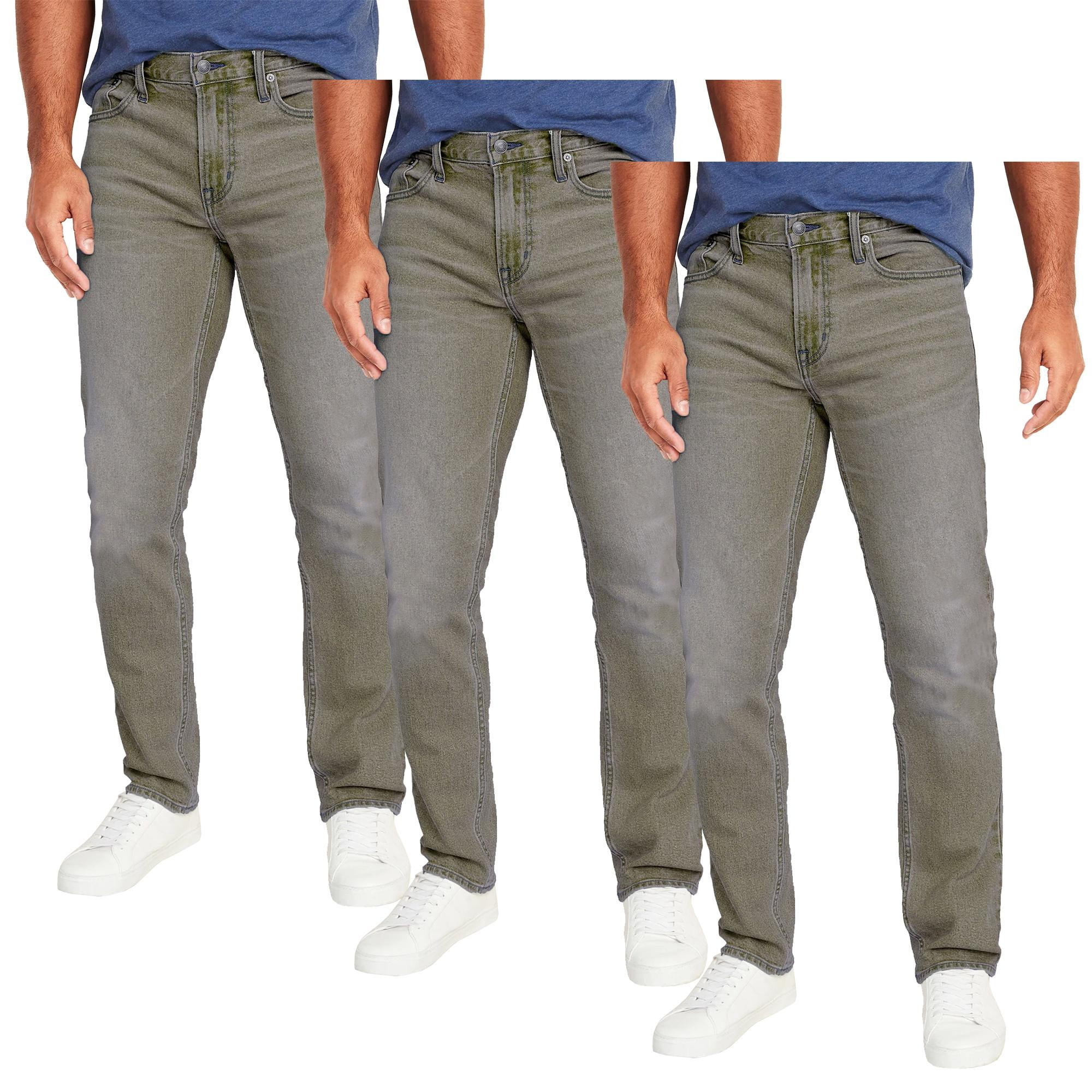 Wide Straight Men's Jeans with Pockets main image 0