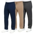 thumbnail image 1 of Men’s 3-Pack Heavyweight Fleece Sweatpants – Open Bottom Joggers for Gym & Casual Wear (S-3XL), 1 of 7