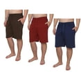 thumbnail image 1 of Men's 3 Pack Plus Size Jersey Knit Pajama Shorts, Lounge Shorts, 1 of 4