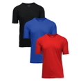thumbnail image 1 of Men's 3-Pack Short Sleeve V-Neck Modern Fit Classic Tees (S-3XL), 1 of 5