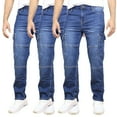 thumbnail image 1 of Men's 3-Pack Stretch Cargo Pocket Jeans - Classic Denim Look with Flexibility & Comfort (Sizes: 30-42), 1 of 5
