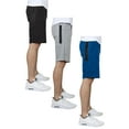 thumbnail image 1 of Men's 3-Pack Tech Fleece Performance Active Jogger Shorts, 1 of 3