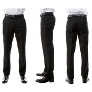 Mens 3-Pack of Black Dress Pants by Azzuro