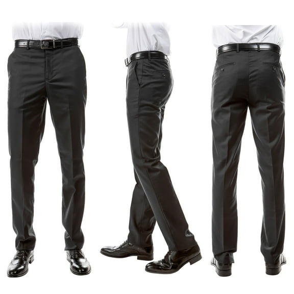 Men's 3-Pack of Charcoal Dress Pants by Azzuro