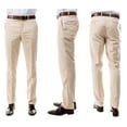 thumbnail image 1 of Men's 3-Pack of Tan Dress Pants by Azzuro, 1 of 4